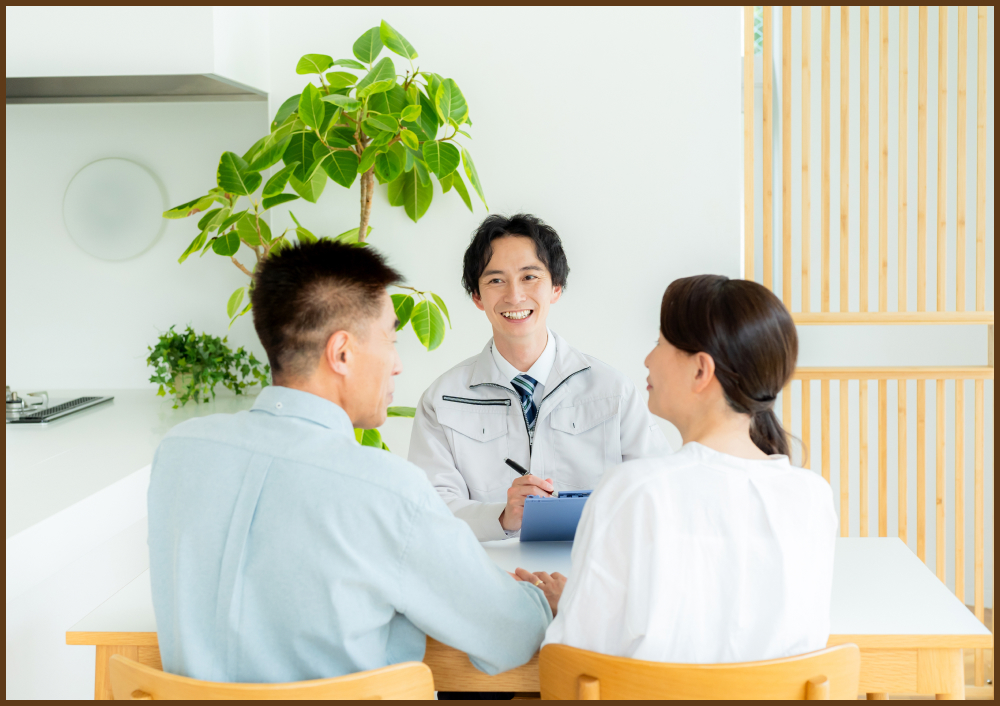 お客様との打ち合わせ
